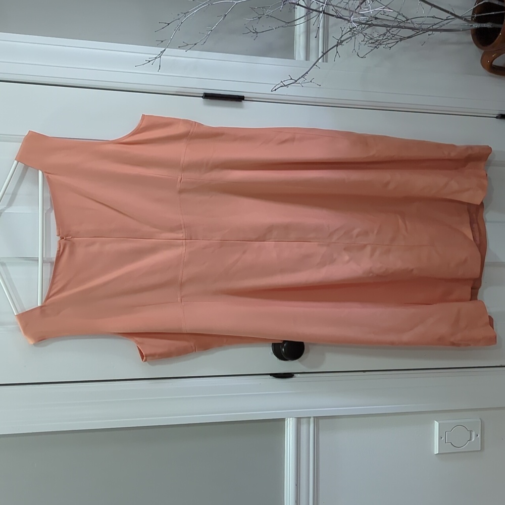 💥50% sale💥Talbots Silk sleeveless dress peach orange sz20 #c110 - Picture 3 of 7